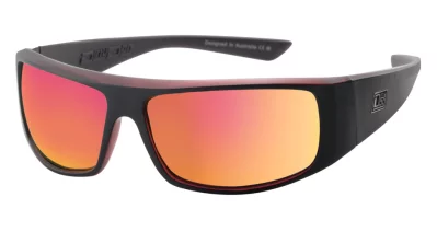 DD Sharky-Satin Black-Grey/Red Fusion Mirror Polarised
